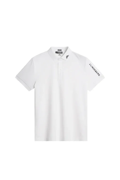 Golf|Polo Shirts<J.Lindeberg Tour Tech Slim Fit Polo White