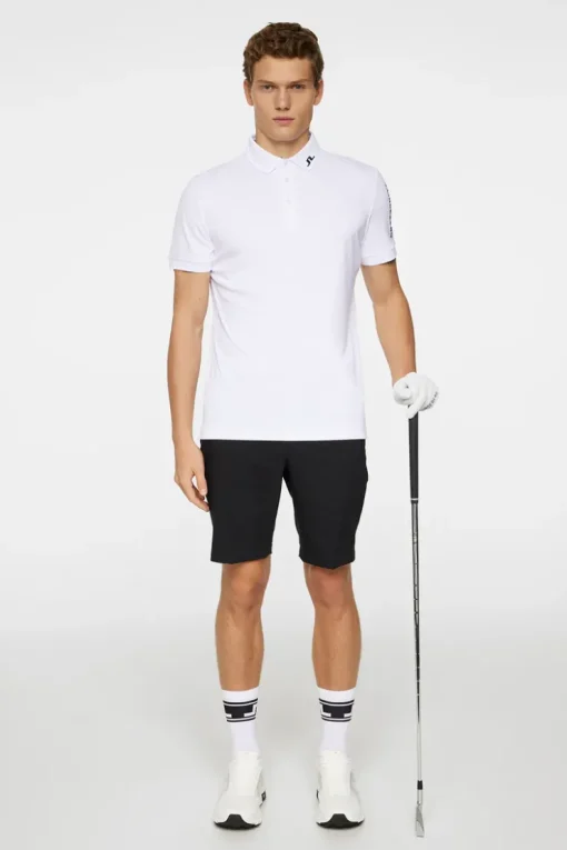 Golf|Polo Shirts<J.Lindeberg Tour Tech Slim Fit Polo White
