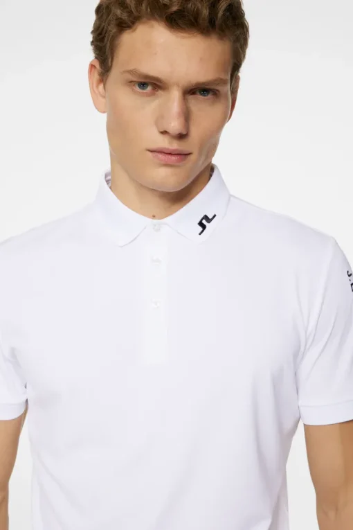 Golf|Polo Shirts<J.Lindeberg Tour Tech Slim Fit Polo White