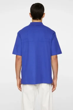 Polo Shirts|Tops<J.Lindeberg Trond Polo Pique ClematisBlue