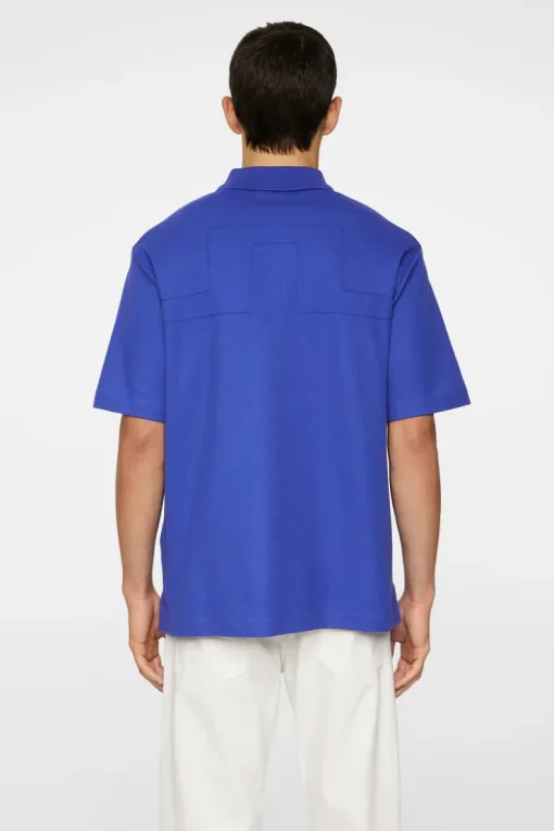 Polo Shirts|Tops<J.Lindeberg Trond Polo Pique ClematisBlue