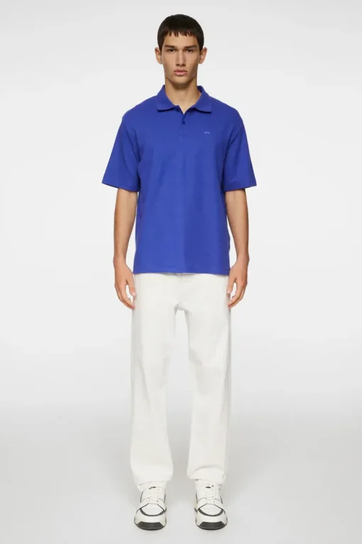 Polo Shirts|Tops<J.Lindeberg Trond Polo Pique ClematisBlue