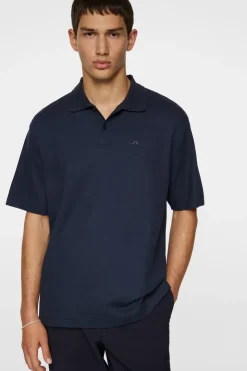 Polo Shirts|Tops<J.Lindeberg Trond Polo Pique JLNavy