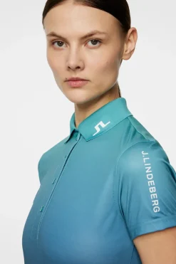Golf|Tops<J.Lindeberg Tuva Polo SpectrumFadeTealL