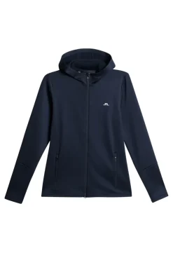 Ski|Golf<J.Lindeberg W Aerial Zip Hood JLNavy