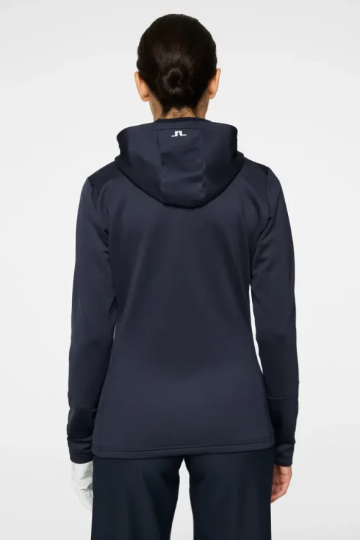 Ski|Golf<J.Lindeberg W Aerial Zip Hood JLNavy