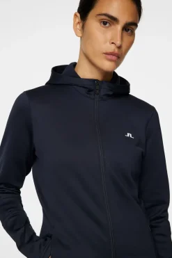 Ski|Golf<J.Lindeberg W Aerial Zip Hood JLNavy
