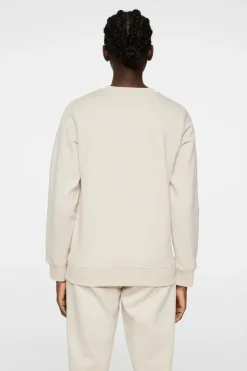 Active|Sweaters<J.Lindeberg W Alpha Crew Neck Moonbeam