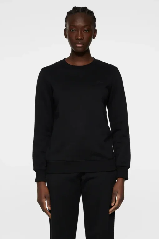 Sweaters|Active<J.Lindeberg W Alpha Crew Neck Black