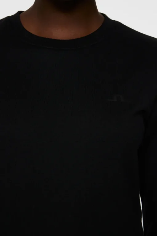 Sweaters|Active<J.Lindeberg W Alpha Crew Neck Black