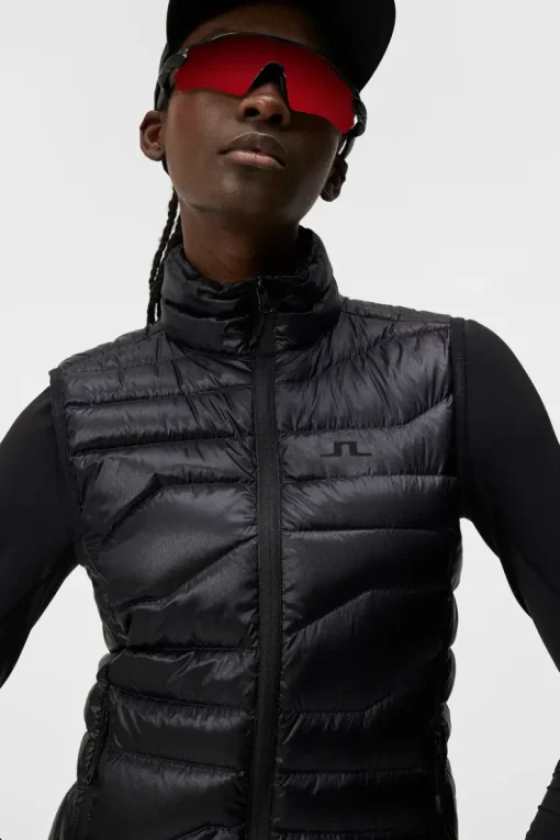 Vests|Outdoor<J.Lindeberg W Cliff Light Down Vest Black