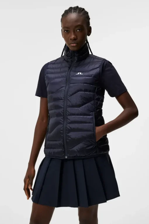 Vests|Outdoor<J.Lindeberg W Cliff Light Down Vest JLNavy