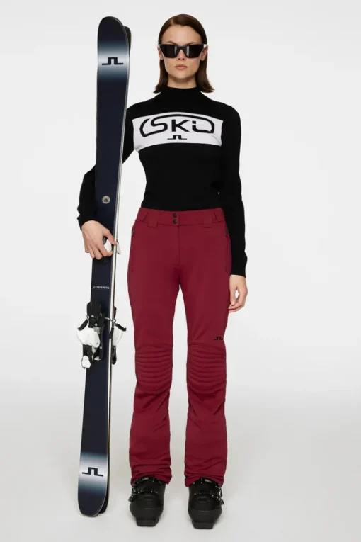 Ski|Bottoms<J.Lindeberg W Stanford Pant Cabernet