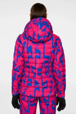 Ski|Jackets<J.Lindeberg W Thermic Down Jacket Printed GlitchBridgePink
