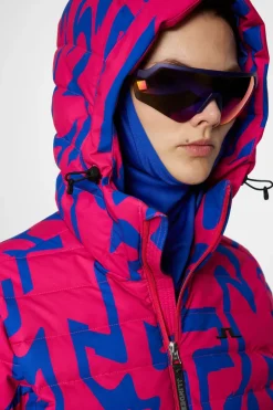 Ski|Jackets<J.Lindeberg W Thermic Down Jacket Printed GlitchBridgePink