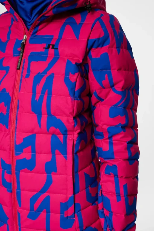 Ski|Jackets<J.Lindeberg W Thermic Down Jacket Printed GlitchBridgePink
