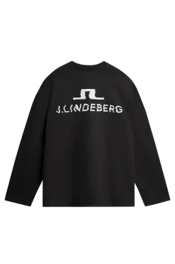 T-shirts<J.Lindeberg Walsh LS Pocket Tee WashedBlack