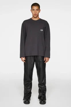 T-shirts<J.Lindeberg Walsh LS Pocket Tee WashedBlack
