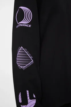 Tops|T-shirts<J.Lindeberg Walsh LS Print T-shirt Black