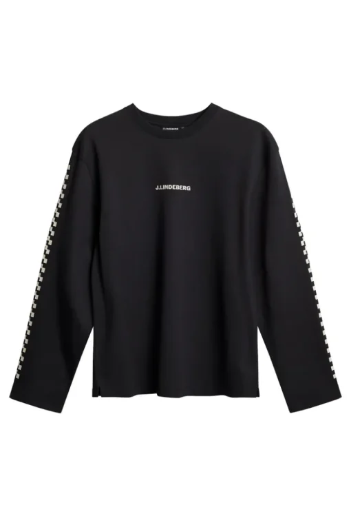 T-shirts|Tops<J.Lindeberg Walsh LS Print T-shirt Black