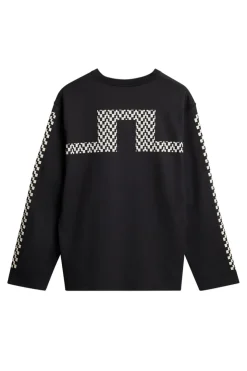 T-shirts|Tops<J.Lindeberg Walsh LS Print T-shirt Black