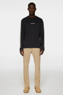 T-shirts|Tops<J.Lindeberg Walsh LS Print T-shirt Black