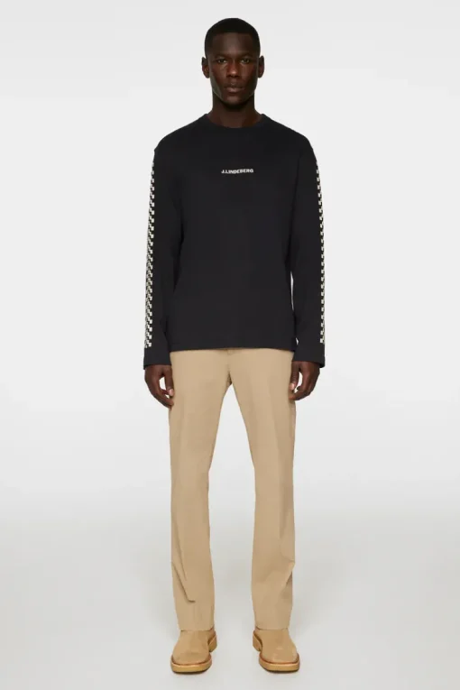 T-shirts|Tops<J.Lindeberg Walsh LS Print T-shirt Black