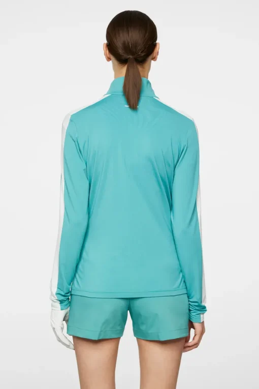 Golf|Base & Mid Layers<J.Lindeberg Wilma Mid Layer Teal