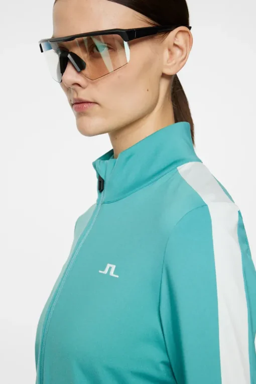 Golf|Base & Mid Layers<J.Lindeberg Wilma Mid Layer Teal